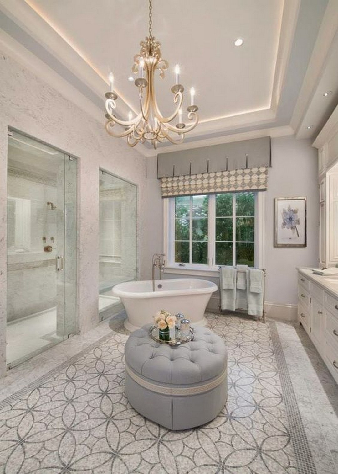 luxury master bathroom layout