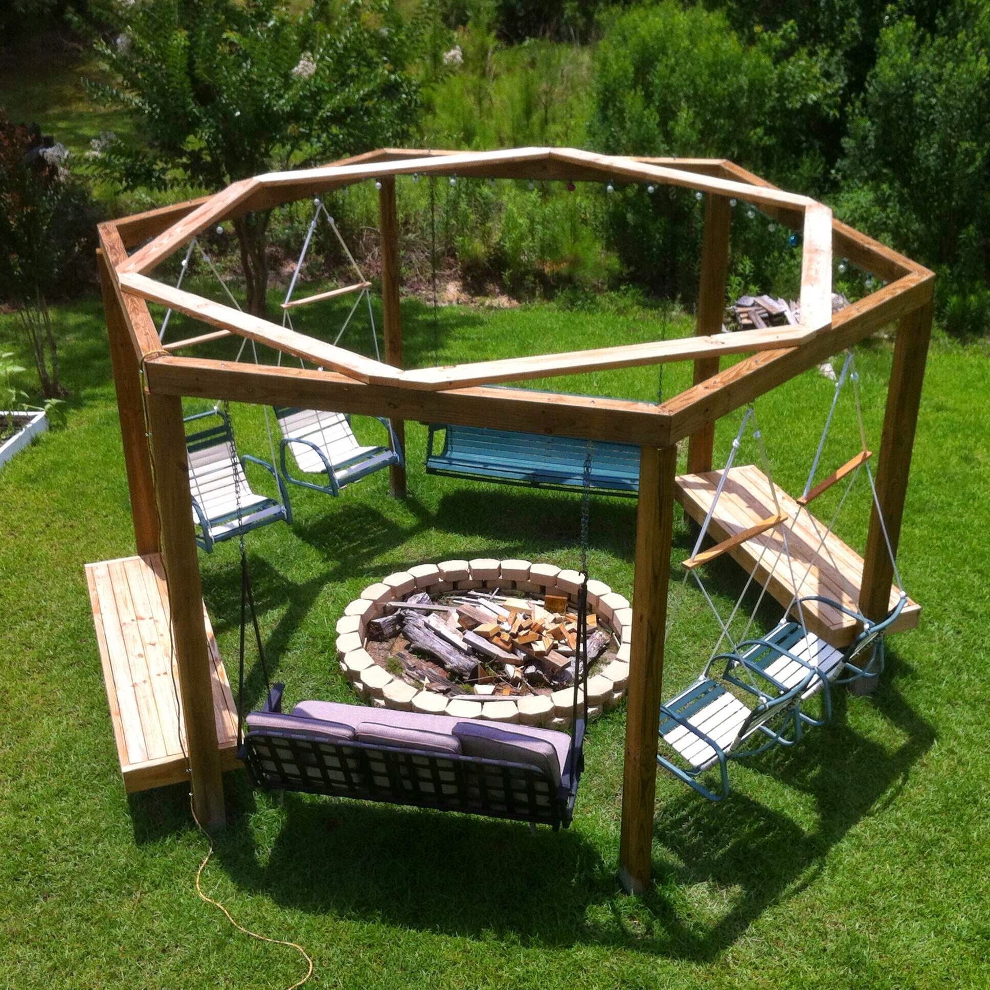 20 Superb Porch Swing Fire Pit For Your Garden