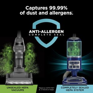 Shark Navigator Lift-Away Vacuum, HEPA, Carpet and Pet Hair, Blue, NV360