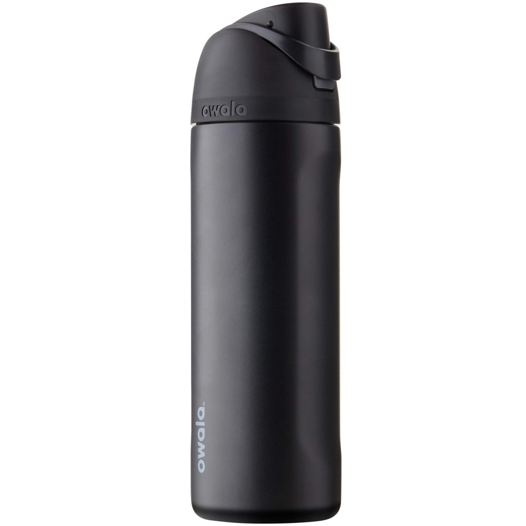 Owala FreeSip Stainless Steel Water Bottle 24 oz Very, Very Dark