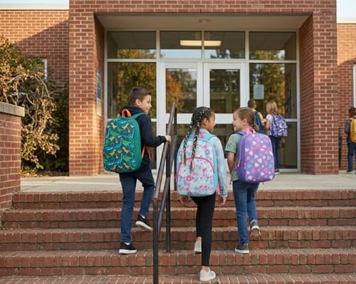 Trail maker 15 Inch Kids Backpacks for Boys & Girls | Preschool, Kindergarten, Elementary School Backpacks with Adjustable, Padded Straps (Prehistoric Pals)