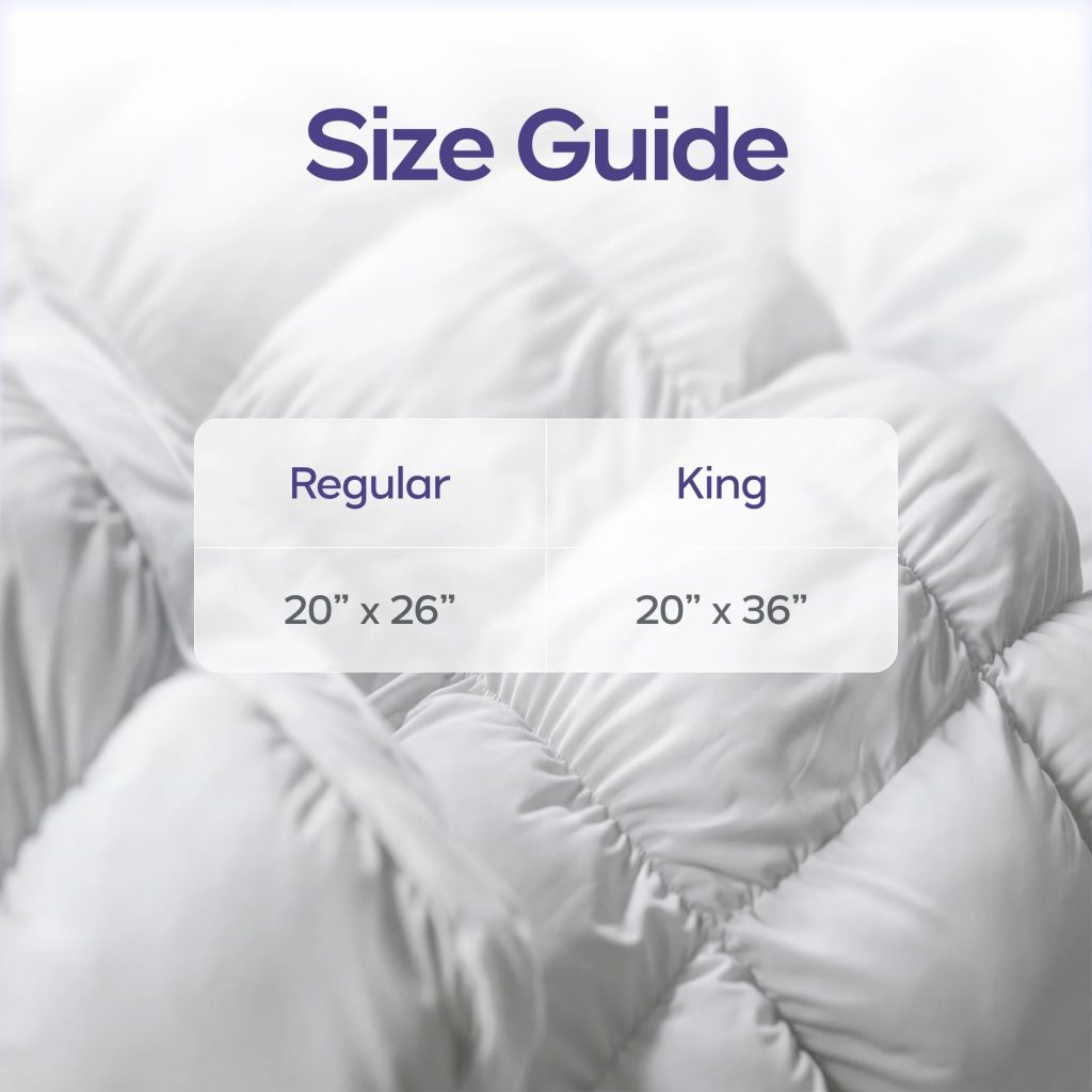 Mellow Puff Pillow Cooling Ice Silk Bed Pillow, Back & Stomach Sleepers Fluffy Goose Down Alternative Fill, Hypoallergenic & Machine Washable Pillow for Side, Baby Blue, Lightweight Summer Quilt