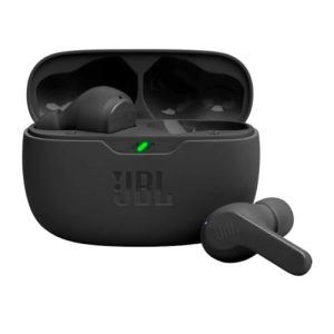 JBL Vibe Beam - True Wireless Earbuds - Black | JBL Deep Bass Sound, Comfortable fit, Up to 32 8h 24h total hours of battery life with speed charging