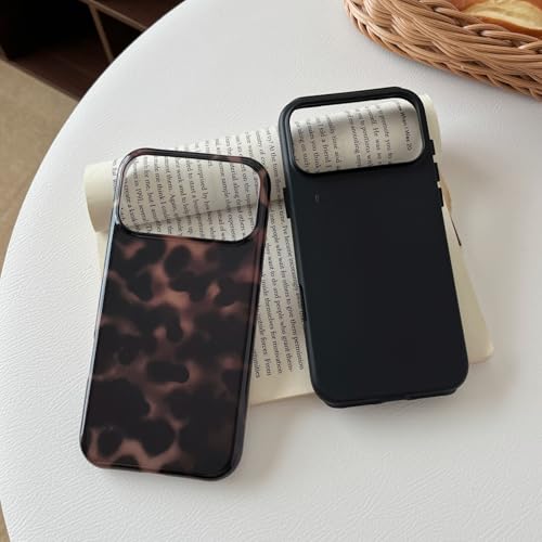 Longlayss Compatible with iPhone 17 Pro Max Case Tortoise Shell Phone Case | Tortoise Shell Phone Cover for Women Girl Shockproof TPU and Hard PC Protective Cover - Amber Brown Leopard - photo 2
