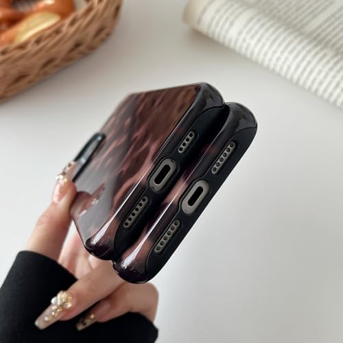 Longlayss Compatible with iPhone 17 Pro Max Case Tortoise Shell Phone Case | Tortoise Shell Phone Cover for Women Girl Shockproof TPU and Hard PC Protective Cover - Amber Brown Leopard - photo 6