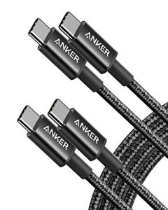Anker USB C to USB C Cable, 60W Fast Charging Cable (2-Pack, 6 ft, Black) | For iPhone 18 / 17 Series, iPad mini 6, and More