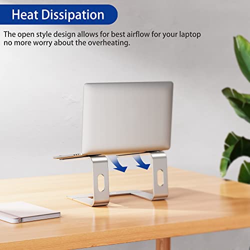 BESIGN LS03 Aluminum Laptop Stand, Ergonomic Detachable Computer Stand, Notebook Riser, Laptop Mount Compatible with Air, Pro, Dell, HP, Lenovo More 10-15.6" Laptops, Silver - photo 6