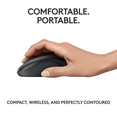 Logitech M240 Compact Silent Bluetooth Wireless Mouse - Graphite | Bluetooth connectivity, no USB receiver, quiet clicks, 3 non-customizable buttons, 18-month battery life, PC Mac compatible - photo 5