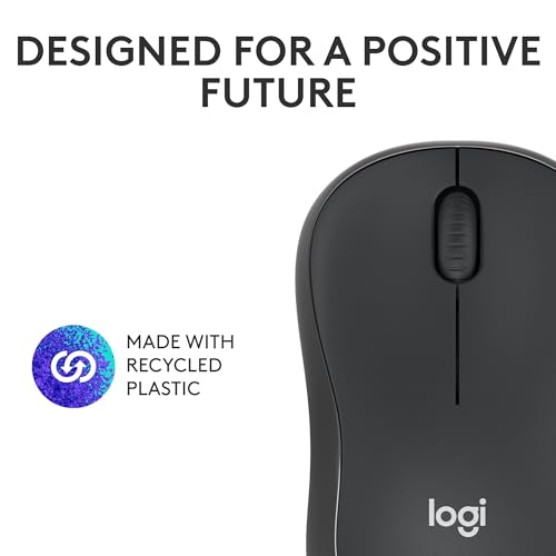 Logitech M240 Compact Silent Bluetooth Wireless Mouse - Graphite | Bluetooth connectivity, no USB receiver, quiet clicks, 3 non-customizable buttons, 18-month battery life, PC Mac compatible - photo 8