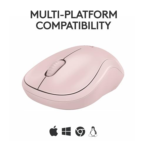 Logitech M240 Compact Silent Bluetooth Wireless Mouse - Rose | Bluetooth connectivity, no USB receiver, quiet clicks, 3 non-customizable buttons, 18-month battery life, PC Mac compatible - photo 6