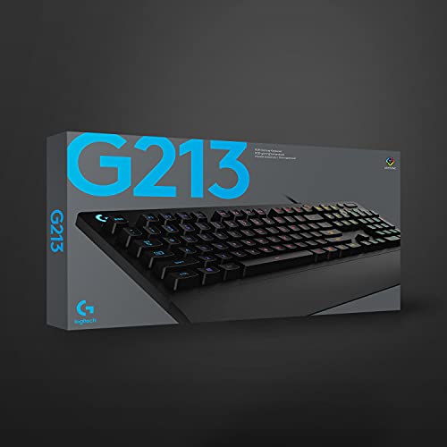 Logitech G213 Prodigy Wired RGB Gaming Keyboard - Black | Mech-Dome Keys, Palm Rest, Adjustable Feet, Media Controls, LIGHTSYNC RGB, USB, Compatible with Windows - photo 7