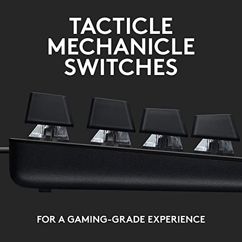 Logitech G413 SE Full-Size Mechanical Gaming Keyboard - Black | Backlit, anti-ghosting, compatible with Windows and macOS, aluminum material - photo 2