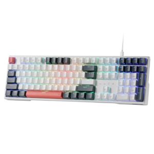 Redragon K668 108-Key Hot-Swap Wired RGB Gaming Keyboard, Extra 4 Hotkeys | Dedicated Shortcut Keys for Mute, Calc & Desktop, Cushioned Noise Dampening for Creamy Thocky Sound, Swap-Ready, PRO Software