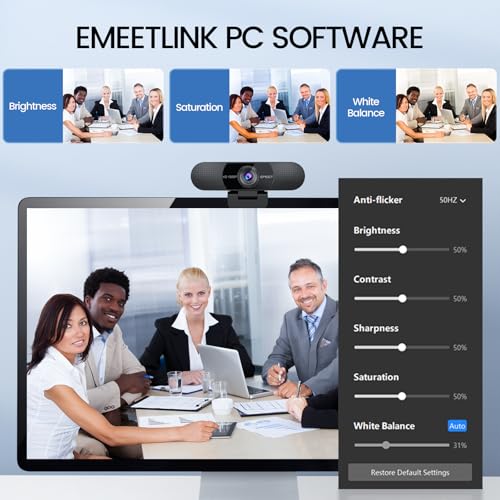 EMEET C960 1080P Webcam with Microphone, 2 Mics, 90° FOV, Computer Camera | USB Type-A & A-to-C Adapter, Fixed Focus, Plug&Play for Zoom/Teams/Facetime/YouTube/Google Meet/Switch 2 Camera, 2025 Version - photo 9