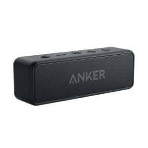 Anker soundcore 2 Portable Bluetooth Speaker, 24-Hour Playtime, IPX7 | 12W Stereo Sound, Wireless Stereo Pairing, Bluetooth 6, Bassup, Wireless Speaker for Home, Shower, Outdoors, Travel, Camping