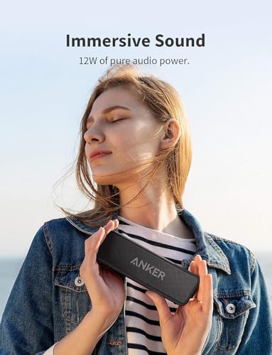 Anker soundcore 2 Portable Bluetooth Speaker, 24-Hour Playtime, IPX7 | 12W Stereo Sound, Wireless Stereo Pairing, Bluetooth 6, Bassup, Wireless Speaker for Home, Shower, Outdoors, Travel, Camping - photo 4