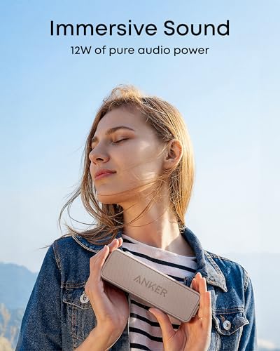 Anker soundcore 2 Portable Bluetooth Speaker, 24-Hour Playtime, IPX7 | 12W Stereo Sound, Wireless Stereo Pairing, Bluetooth 6, Bassup, Wireless Speaker for Home, Shower, Outdoors, Travel, Camping - photo 4