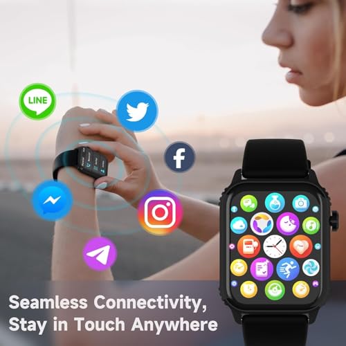 Smart Watch for Men, 120 Sports Modes Smartwatch with 1.83" HD, Alexa Built-in, Heart Rate/Sleep Monitor, IP67 Waterproof, Bluetooth Call & Music Control Fitness Watch for iPhone/Android (Black) - photo 4