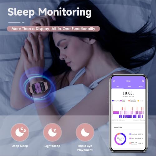 Smart Watch for Women, 120 Sports Modes Smartwatch with 1.83" HD, Alexa Built-in, Heart Rate/Sleep Monitor, IP67 Waterproof, Bluetooth Call & Music Control Fitness Watch for iPhone/Android (Pink) - photo 7