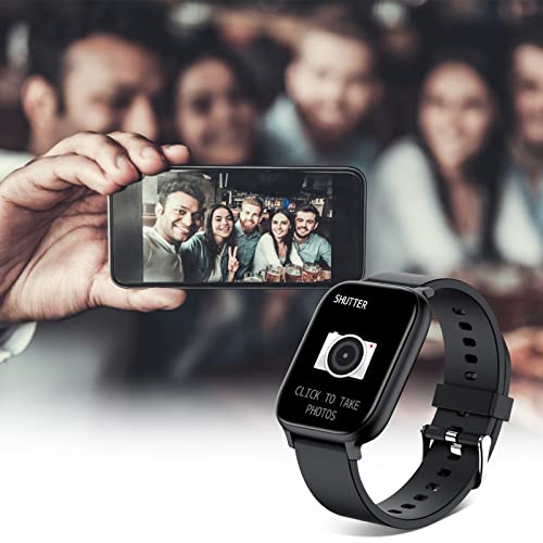 Smart Watch for Men Women Compatible with iPhone Samsung Android Phone 1.69 inch Full Touch Screen IP68 Waterproof Bluetooh Fitness Tracker Heart Rate/Sleep Monitor (Black) - photo 5