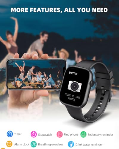 KIPTUMTEK Smart Watch for Women Men, Fitness and Sleep Trackers with 1.83" HD Touchscreen, Bluetooth Calling Smartwatch for Android/iOS, IP67 Waterproof Multi-Sport Modes Pedometer, Jet Black - photo 7