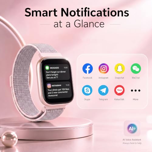 Smart Watch for Women, 1.83"HD Fitness Trackers with Answer/Calls, 2 Bands | Heart Rate/Sleep/Step Monitor, Multi-Sport Modes, DIY Dial, IP67 Waterproof, Smartwatch for iOS/Android - photo 5