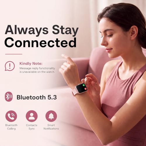 Smart Watch for Women, 1.83"HD Fitness Trackers with Answer/Calls, 2 Bands | Heart Rate/Sleep/Step Monitor, Multi-Sport Modes, DIY Dial, IP67 Waterproof, Smartwatch for iOS/Android - photo 7