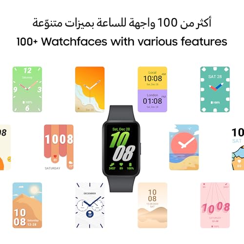SAMSUNG Galaxy FIT 3 [2025, 40MM] 1.6" AMOLED Display | IP68 Water Resistant | 14 Days Battery Life | 100+ Watchfaces | 100+ Exercise Modes | International Model (Fast Charger Bundle, Black) - photo 7