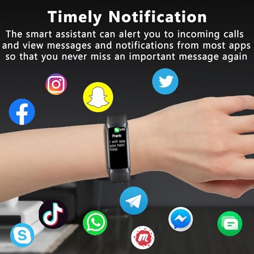 Fininv Fitness Tracker with 24/7 Heart Rate Blood Oxygen Sleep Monitor,Activity Tracker with 1.1" AMOLED Touch Color Screen, Multiple Sport Modes Step Counter,IP68 Waterproof for Women Men (Black) - photo 6