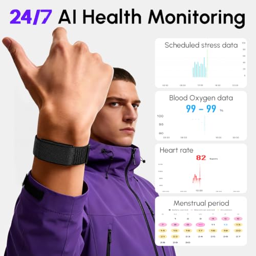 Domhong Screenless Fitness Tracker Smart Band, Sleep, HRV, Heart Rate, SpO2 | 30-Day Battery, 170+ Sports, Free QwatchPro App, No Subscription, 25g, IP68, Connected GPS, Daily Energy & Women's Health - photo 2