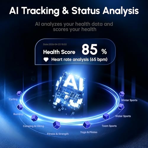 Domhong Screenless Fitness Tracker Smart Band, Sleep, HRV, Heart Rate, SpO2 | 30-Day Battery, 170+ Sports, Free QwatchPro App, No Subscription, 25g, IP68, Connected GPS, Daily Energy & Women's Health - photo 6