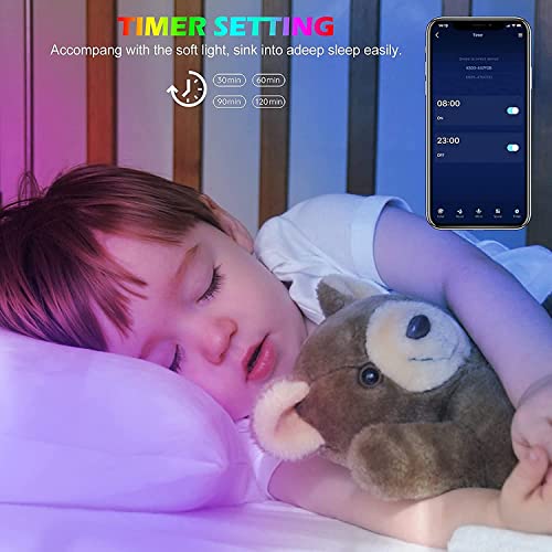 Tenmiro Led Lights for Bedroom 100ft (2 Rolls of 50ft) Music Sync Color Changing Strip Lights with Remote and App Control RGB Strip, for Room Home Party Decoration - photo 4