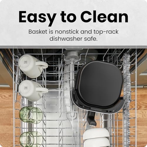 Chefman Air Fryer – 4 QT Compact Airfryer for Quick & Easy Meals in Minutes, Features Hi-Fry Technology for Extra Crisp, Touchscreen Controls with 4 Presets, Nonstick & Dishwasher Safe Basket - Black - photo 6