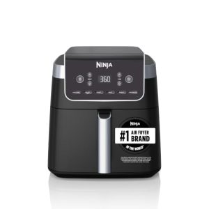 Ninja Air Fryer XL with MaxCrisp, 6.5 Qt, 6-in-1, Grey, AF181 | Max crisp, air fry, roast, bake, reheat, dehydrate, 1750W, 450F max, Fits 9 lbs wings