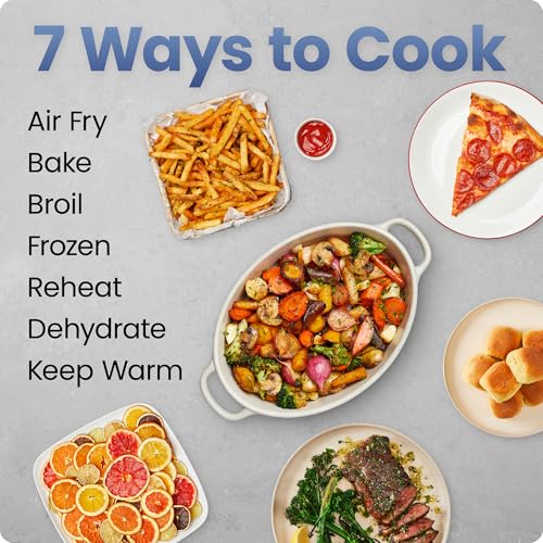 Chefman Air Fryer 9 Qt | TurboFry 7-in-1 High-Powered 450°F Cooking for Crispier and Even Results | XL Basket with Viewing Window | Air Fry, Bake, Broil, Reheat, Dehydrate, Defrost, Keep Warm - photo 5