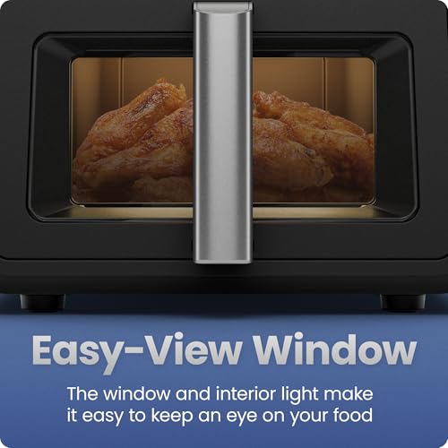 Chefman Air Fryer 9 Qt | TurboFry 7-in-1 High-Powered 450°F Cooking for Crispier and Even Results | XL Basket with Viewing Window | Air Fry, Bake, Broil, Reheat, Dehydrate, Defrost, Keep Warm - photo 8
