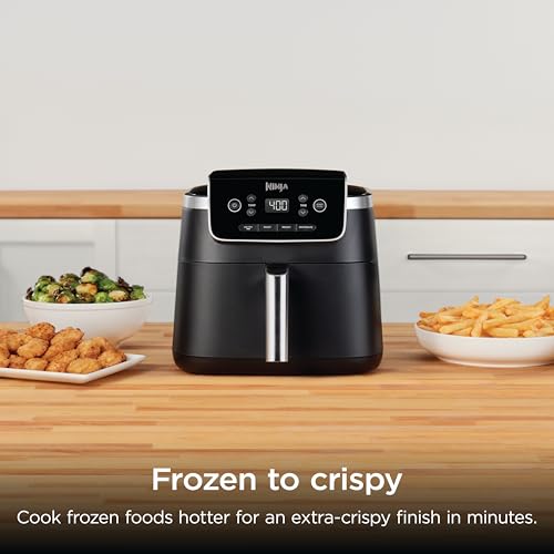 Ninja Air Fryer Pro, 5 Qt, 4-in-1, Grey, AF141 | Air fry, roast, reheat, dehydrate, 1750W, 400F max, Fits 4 lbs fries, Nonstick basket, Dishwasher-safe - photo 6