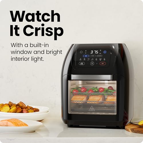 CHEFMAN Multifunctional Digital Air Fryer+ Rotisserie, Dehydrator, Convection Oven, 17 Touch Screen Presets Fry, Roast, Dehydrate, Bake, XL 10L Family Size, Auto Shutoff, Large Easy-View Window, Black - photo 6
