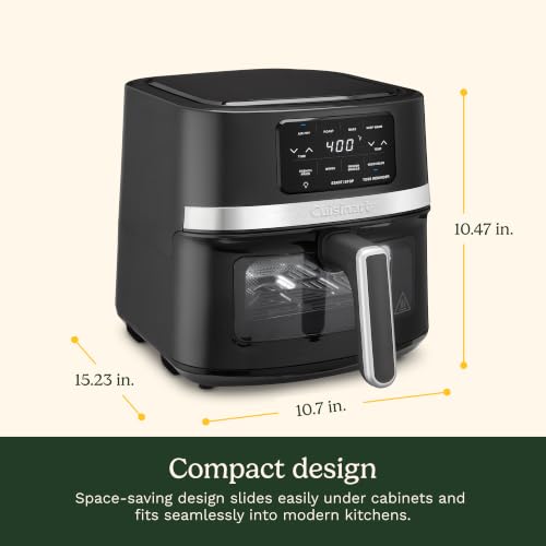 Cuisinart Air Fryer, 4.5-Quart Basket Fryer with 4 Cooking Functions to Air Fry, Roast, Bake, and Keep Warm, 4 Airfryer Presets, Dishwasher-Safe Parts, AIR-160NAS, Stainless Steel & Black - photo 7