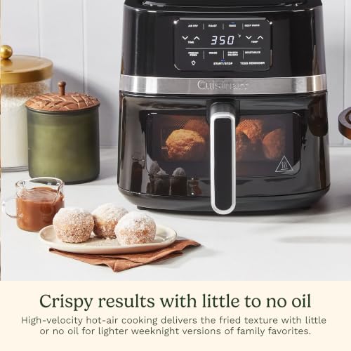 Cuisinart Air Fryer, 4.5-Quart Basket Fryer with 4 Cooking Functions to Air Fry, Roast, Bake, and Keep Warm, 4 Airfryer Presets, Dishwasher-Safe Parts, AIR-160NAS, Stainless Steel & Black - photo 6