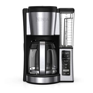 Ninja Fresh Brew Coffee Maker, 12 Cup Glass Carafe, Stainless Steel, CE251 | Programmable, Classic & Rich brew, 70-oz. Removable Water Reservoir, Small Batch, 24-hr Delay Brew, Adjustable Warming Plate