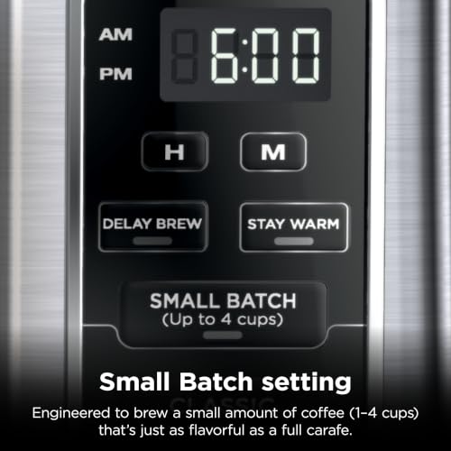 Ninja Fresh Brew Coffee Maker, 12 Cup Glass Carafe, Stainless Steel, CE251 | Programmable, Classic & Rich brew, 70-oz. Removable Water Reservoir, Small Batch, 24-hr Delay Brew, Adjustable Warming Plate - photo 5