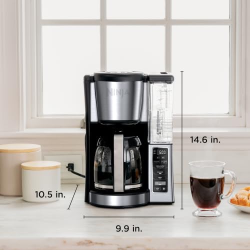 Ninja Fresh Brew Coffee Maker, 12 Cup Glass Carafe, Stainless Steel, CE251 | Programmable, Classic & Rich brew, 70-oz. Removable Water Reservoir, Small Batch, 24-hr Delay Brew, Adjustable Warming Plate - photo 7