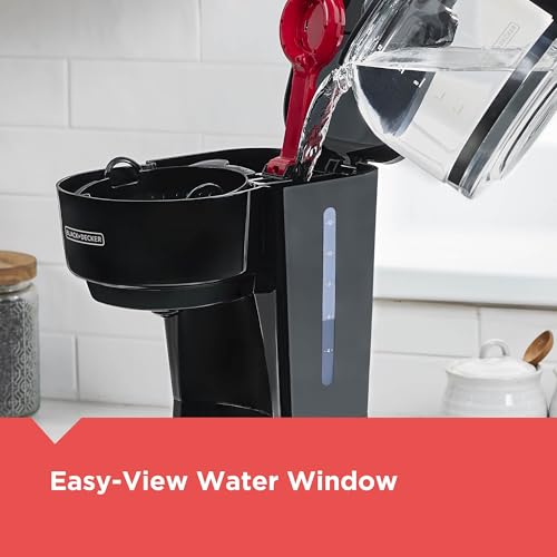 BLACK+DECKER 12-Cup Coffee Maker with Easy On/Off Switch, Easy Pour, Non-Drip Carafe with Removable Filter Basket, Vortex Technology, Black - photo 9