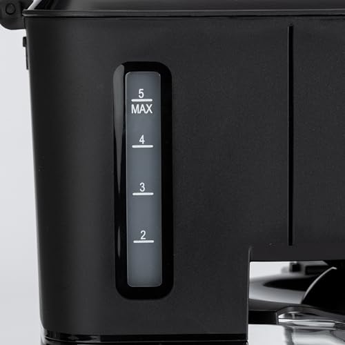 Amazon Basics 5 Cup Drip Coffee Maker with Glass Coffee Pot (0.8 Qt), Auto Shut-off, Auto Pause, Removable Filter Basket, Matte Black - photo 6