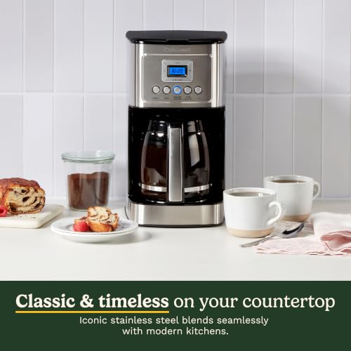 Cuisinart PerfecTemp 14-Cup Programmable Drip Coffee Maker, DCC-3200NAS | PerfecTemp hotter brewing with adjustable warming plate, 14-cup glass carafe, stainless steel - photo 5