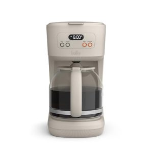 BELLA 12-Cup Programmable Coffee Maker with No-Drip Glass Carafe, Oatmilk