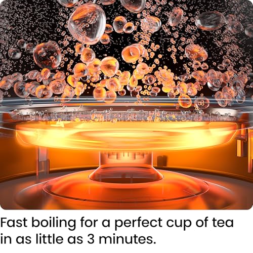 Chefman Electric Kettle, 1.8L 1500W, Hot Water Boiler, Removable Lid for Easy Cleaning, Auto Shut Off, Boil-Dry Protection, Stainless Steel Filter, BPA Free, Borosilicate Glass Electric Tea Kettle - photo 2