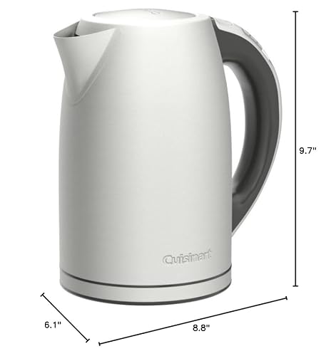 Cuisinart 1.7 L. Programmable Electric Kettle, Tea Kettle, CPK-17P1 | 6 temperature presets for hot water, 30-minute Keep Warm, 2-minute memory, stainless steel - photo 10