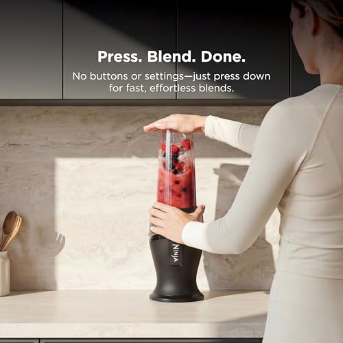 Ninja Fit Compact Personal Blender, 700W, (2) 16oz Cups, QB3001SS | 700-watt base blends smoothies, shakes & frozen drinks. (2) 16-oz to-go cups w/spout lids. Dishwasher safe. - photo 3